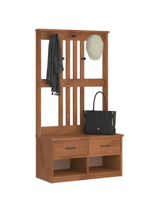 Hallin puu SANDENS 87x40x159,5 cm täysi mänty