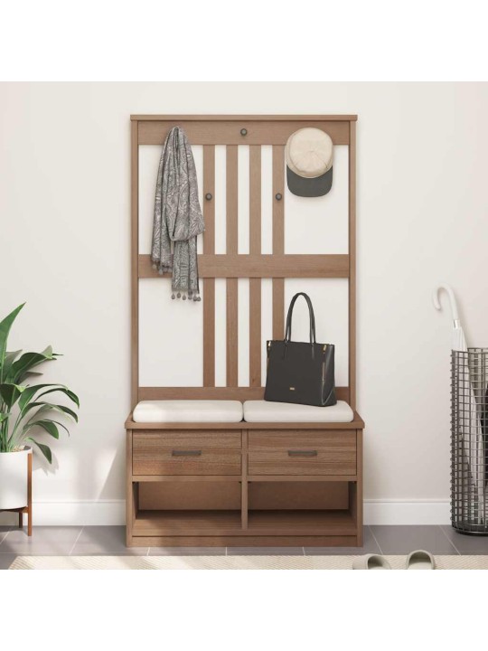 Hallin puu SANDENS 87x40x159,5 cm täysi mänty