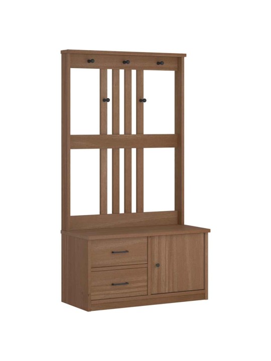Hallin puu SANDENS 87x40x159,5 cm täysi mänty