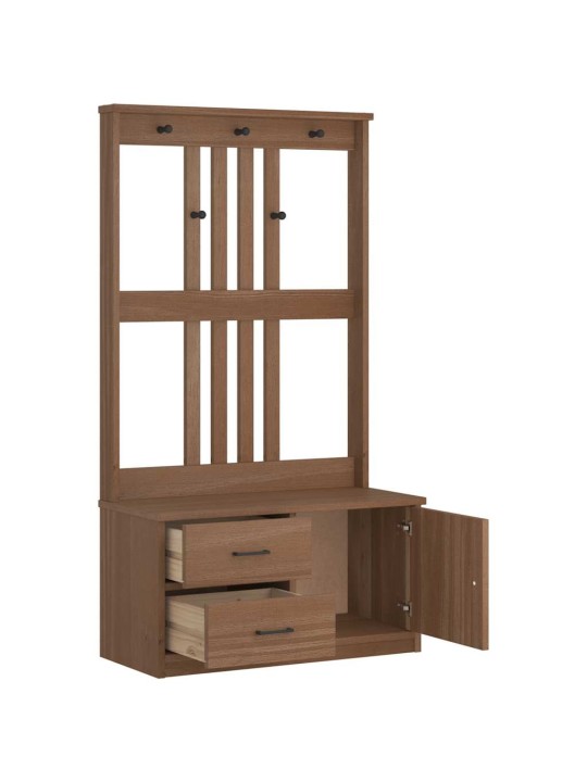 Hallin puu SANDENS 87x40x159,5 cm täysi mänty