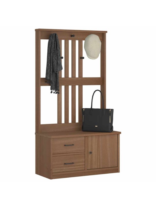 Hallin puu SANDENS 87x40x159,5 cm täysi mänty