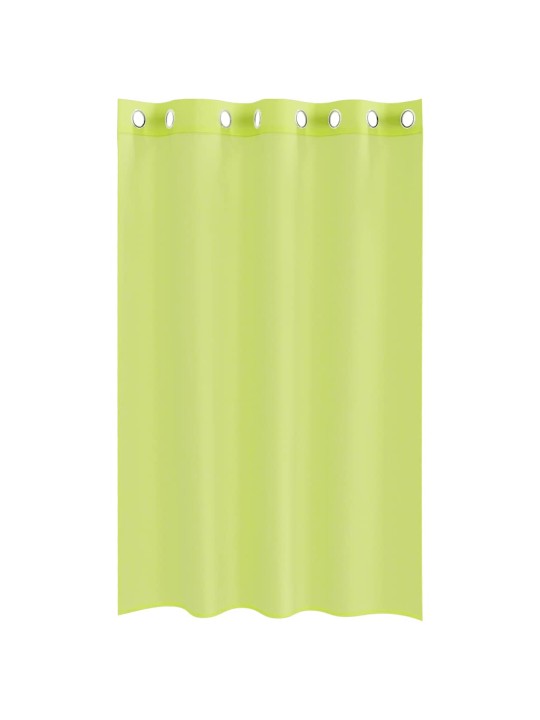 Voileeverhot läpiviennillä 2 kpl omenanvihreä 140x175 cm