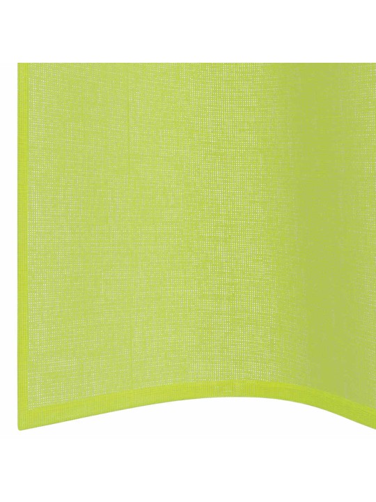 Voileeverhot läpiviennillä 2 kpl omenanvihreä 140x175 cm