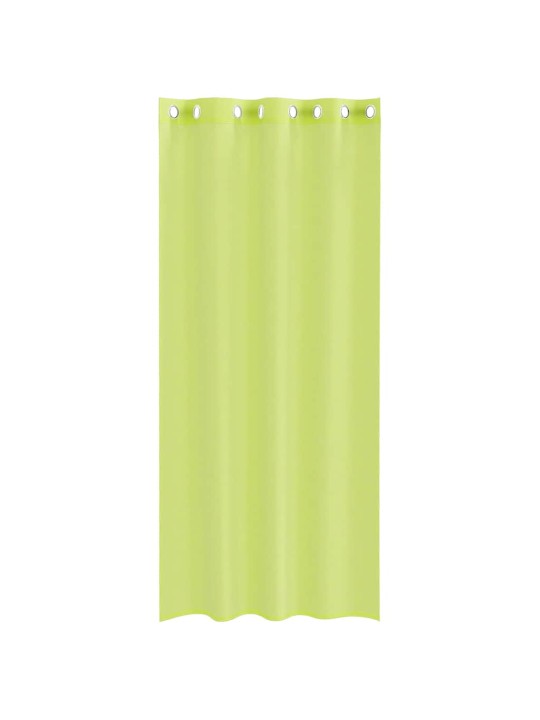 Voileeverhot läpiviennillä 2 kpl omenanvihreä 140x245 cm