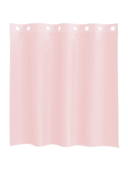 Voileeverhot läpiviennillä 2 kpl vaaleanpunainen 140x140 cm