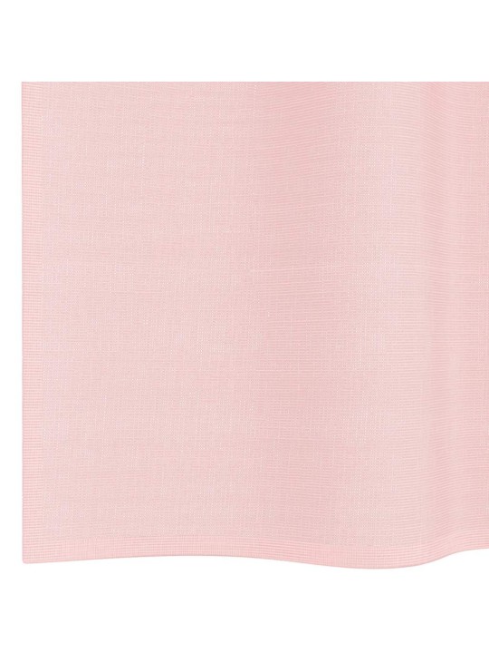 Voileeverhot läpiviennillä 2 kpl vaaleanpunainen 140x245 cm