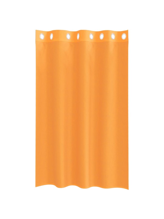 Voileeverhot läpiviennillä 2 kpl oranssi 140x175 cm