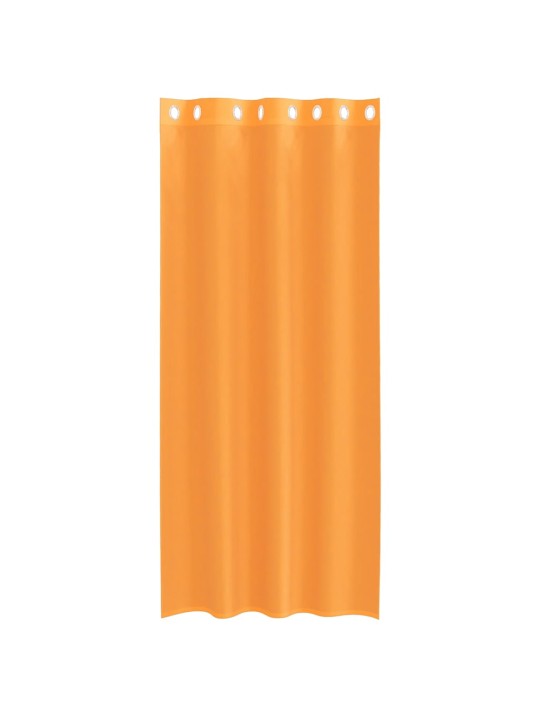 Voileeverhot läpiviennillä 2 kpl oranssi 140x225 cm