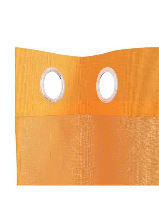 Voileeverhot läpiviennillä 2 kpl oranssi 140x225 cm