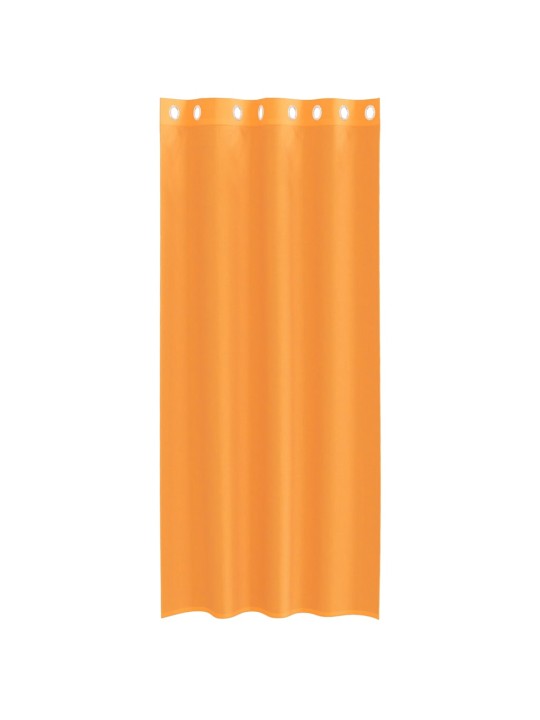 Voileeverhot läpiviennillä 2 kpl oranssi 140x245 cm