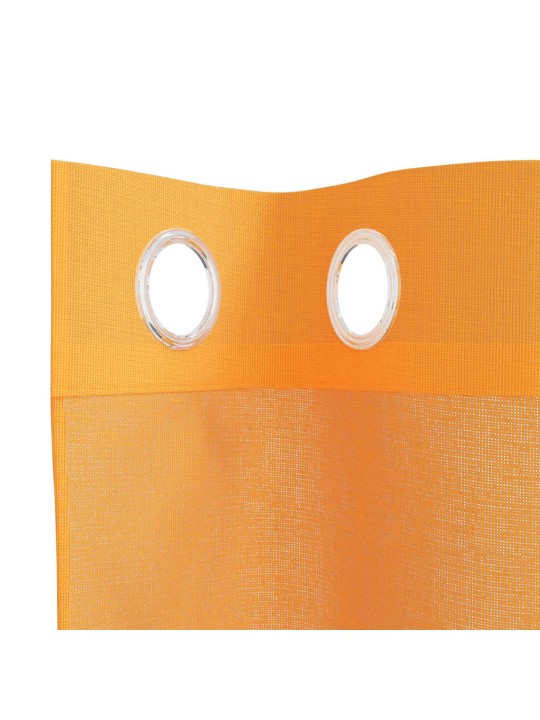 Voileeverhot läpiviennillä 2 kpl oranssi 140x245 cm