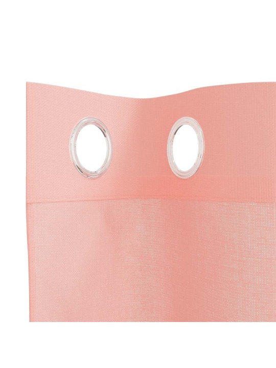 Voileeverhot läpiviennillä 2 kpl pinkki 140x140 cm