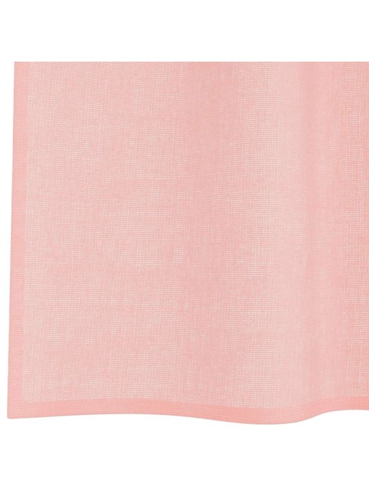 Voileeverhot läpiviennillä 2 kpl pinkki 140x140 cm