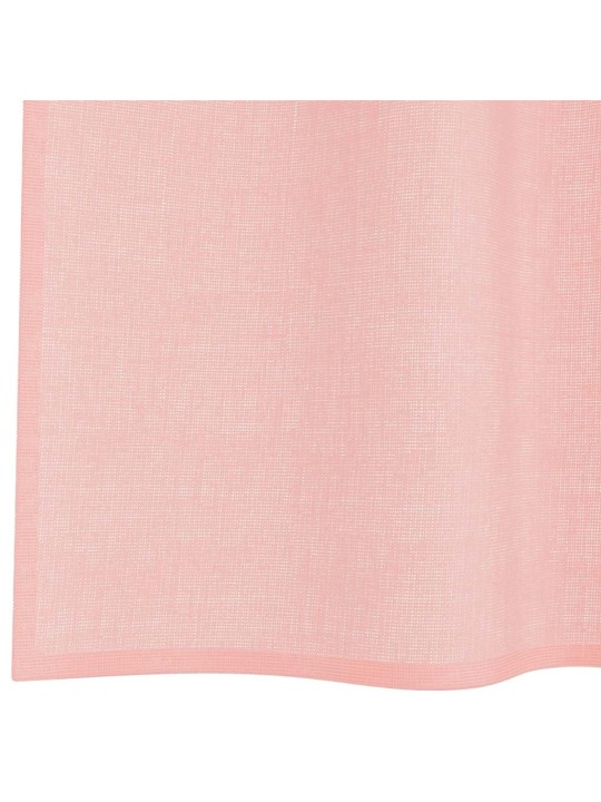 Voileeverhot läpiviennillä 2 kpl pinkki 140x175 cm