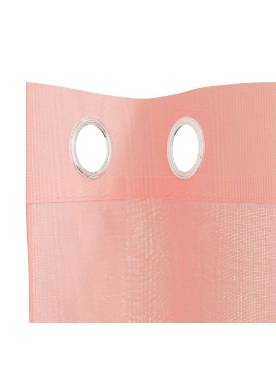 Voileeverhot läpiviennillä 2 kpl pinkki 140x225 cm