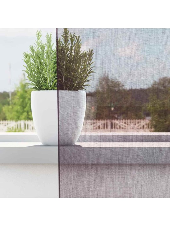 Voileeverhot läpiviennillä 2 kpl purppura 140x260 cm