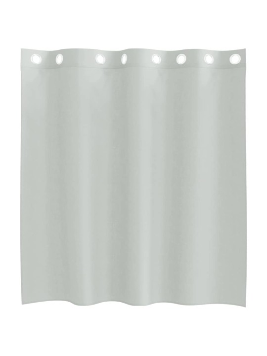 Voileeverhot läpiviennillä 2 kpl vaaleanharmaa 140x140 cm