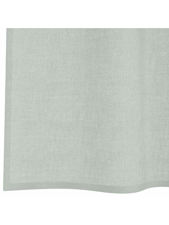 Voileeverhot läpiviennillä 2 kpl vaaleanharmaa 140x260 cm