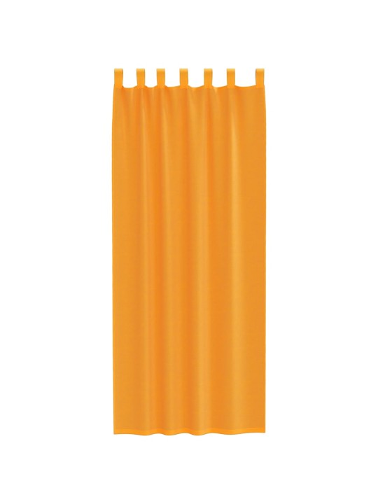 Voileeverhot lenkeillä 2 kpl oranssi 140x260 cm