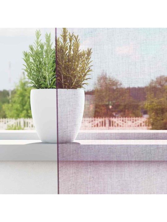 Voileeverhot lenkeillä 2 kpl purppura 140x245 cm