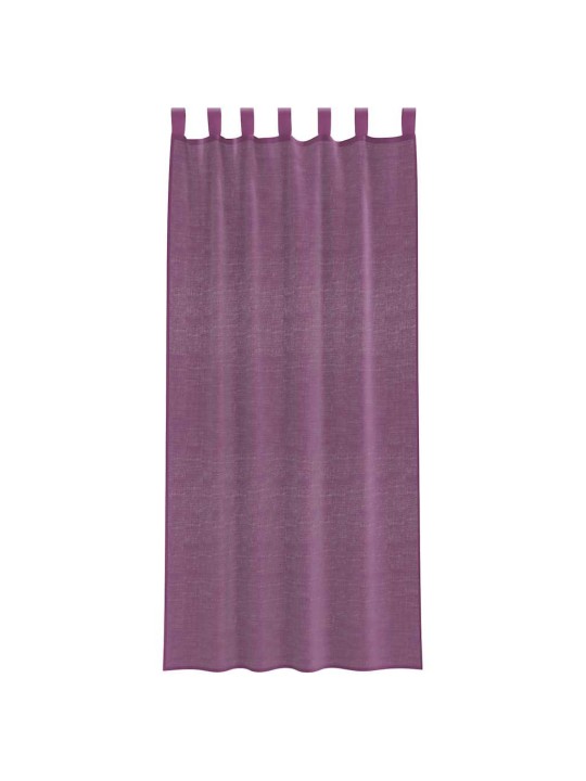 Voileeverhot lenkeillä 2 kpl purppura 140x245 cm