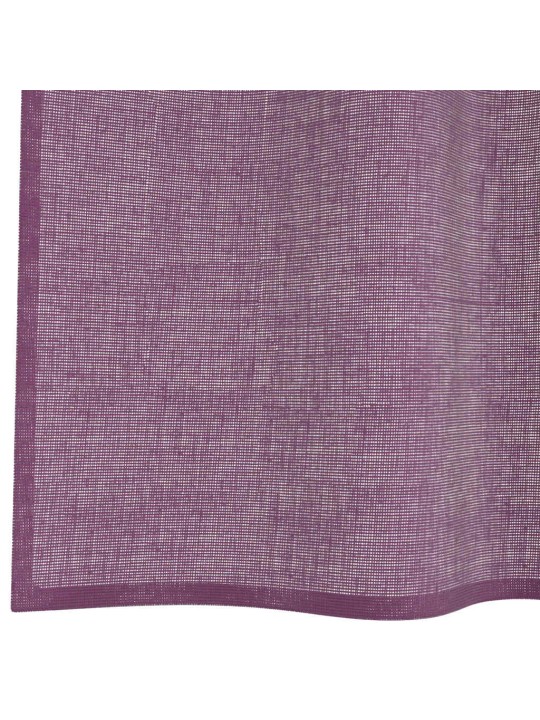 Voileeverhot lenkeillä 2 kpl purppura 140x245 cm