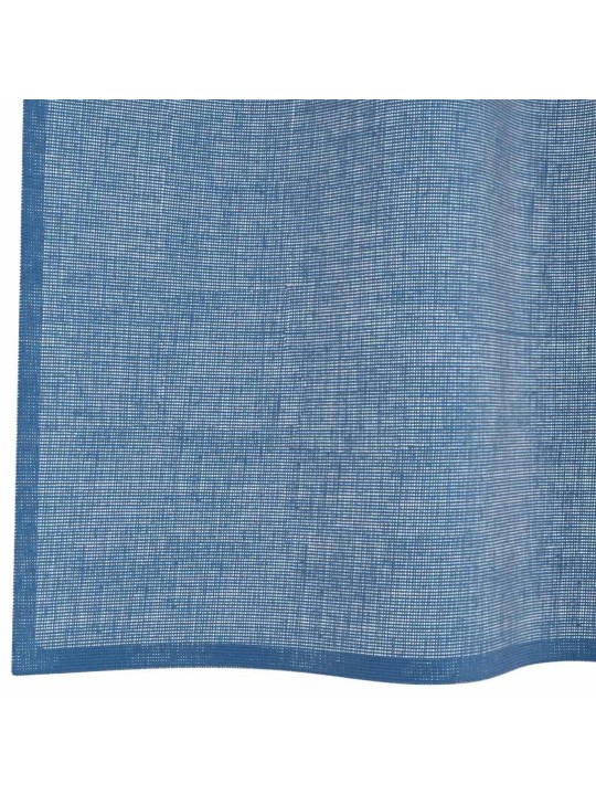 Voileeverhot lenkeillä 2 kpl syvänsininen 140x245 cm
