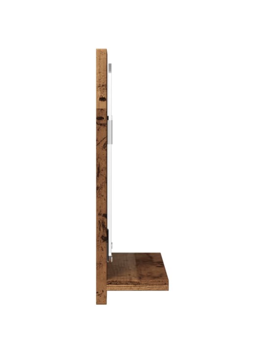 Kylpyhuoneen peilikaappi vanha puu 40x11x37 cm tekninen puu