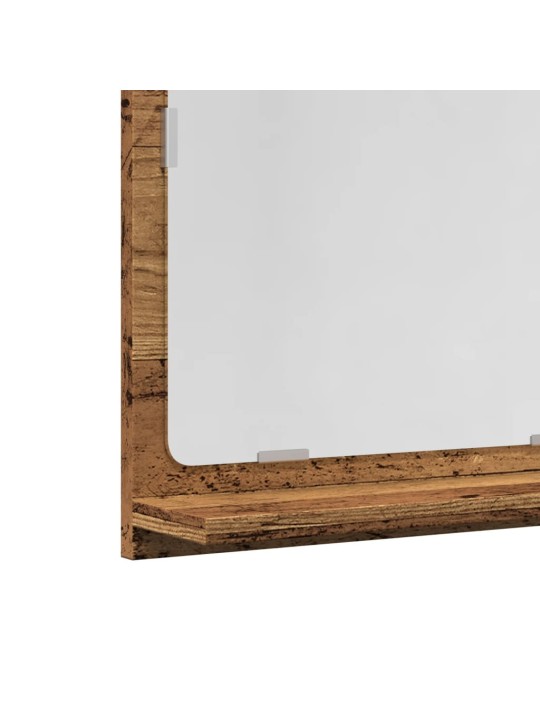 Kylpyhuoneen peilikaappi vanha puu 40x11x37 cm tekninen puu