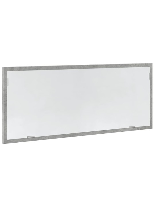 LED-kylpyhuonepeili betoninharmaa 100x8,5x37 cm tekninen puu