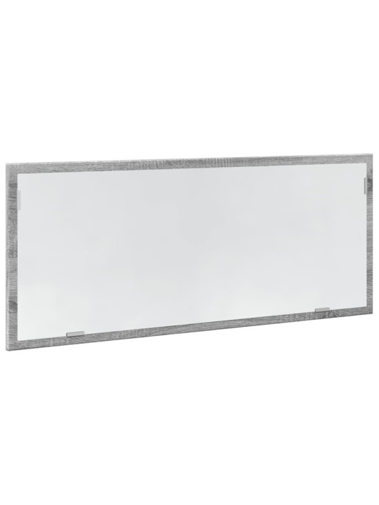 Kylpyhuoneen LED-peili harmaa Sonoma 100x8,5x37 cm tekninen puu