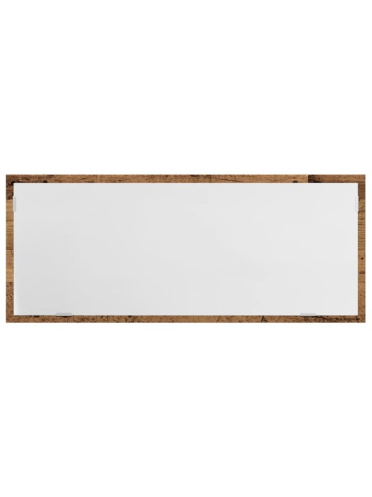 Kylpyhuoneen LED-peili vanha puu 100x8,5x37 cm tekninen puu