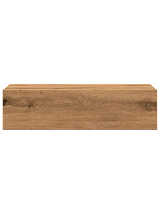 Tv-kaappi led-valoilla käsityöläinen tammi 60x35x15,5 cm