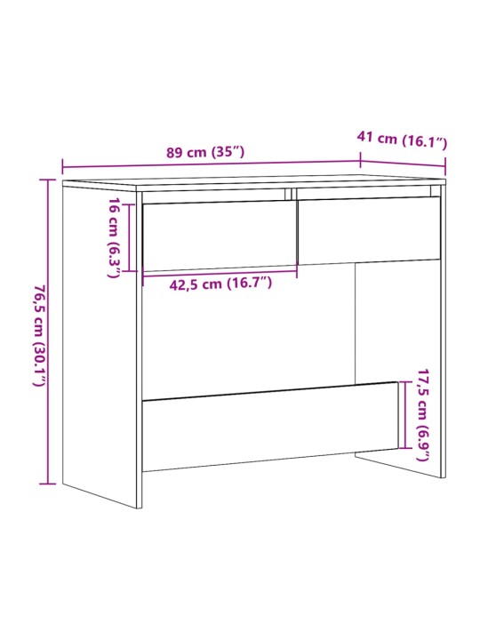 Konsolipöytä artesaani tammi 89x41x76,5 cm tekninen puu