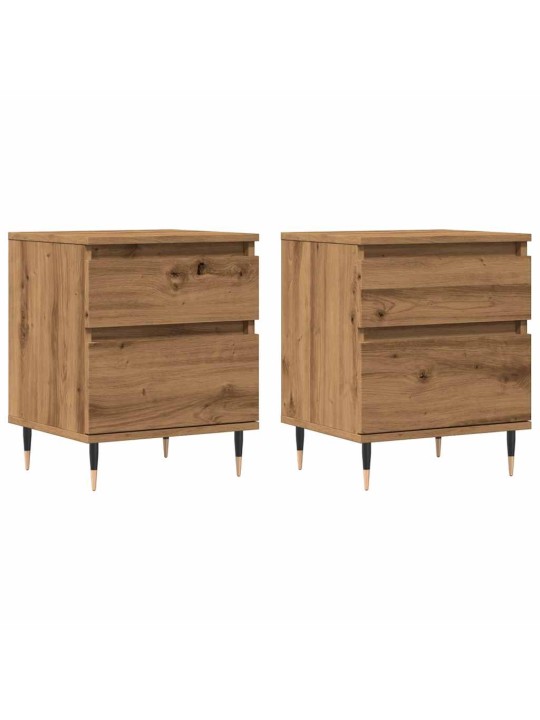 Yöpöytäkaapit 2 kpl artisan oak 40x35x50 cm engineered wood