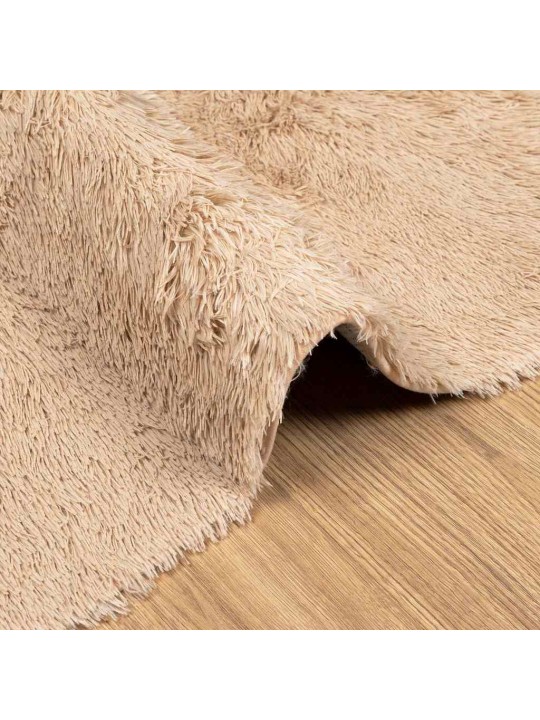 Pörrömatto korkeanukkainen navarra beige 80x150 cm polyesteri