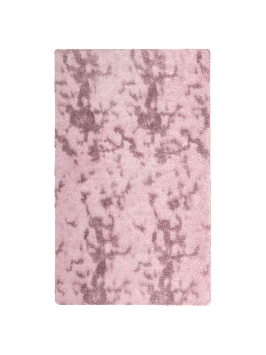 Pörrömatto korkeanukkainen navarra pölypinkki 80x150 cm