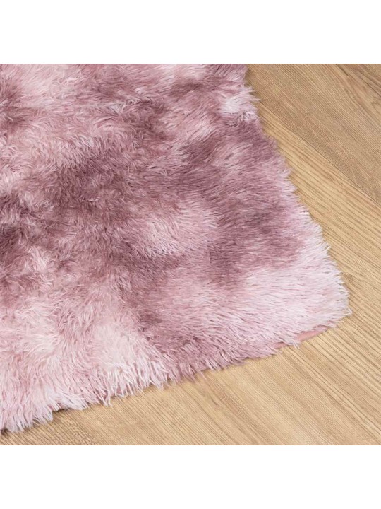 Pörrömatto korkeanukkainen navarra pölypinkki 80x150 cm