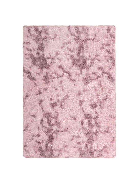 Pörrömatto korkeanukkainen navarra pölypinkki 120x170 cm