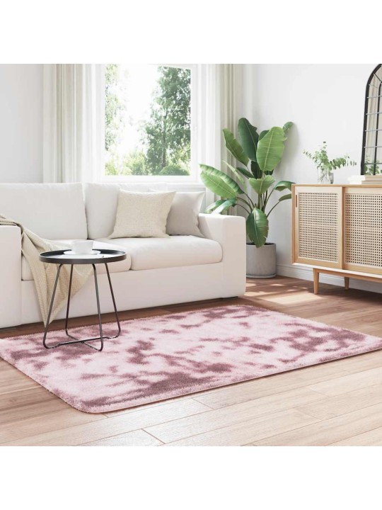 Pörrömatto korkeanukkainen navarra pölypinkki 120x170 cm