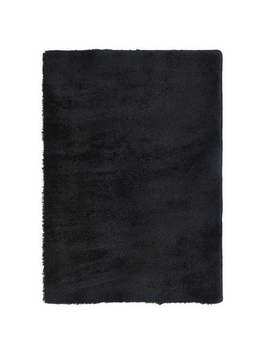 Pörrömatto korkeanukkainen navarra musta 160x230 cm polyesteri