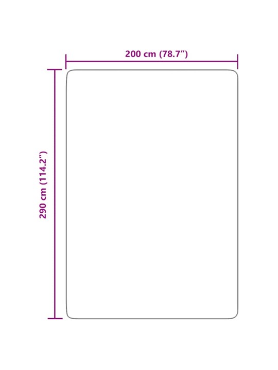 Pörrömatto korkeanukkainen navarra tummanharmaa 200x290 cm