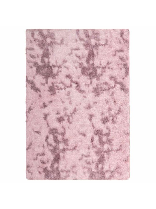 Pörrömatto korkeanukkainen navarra pölypinkki 200x290 cm