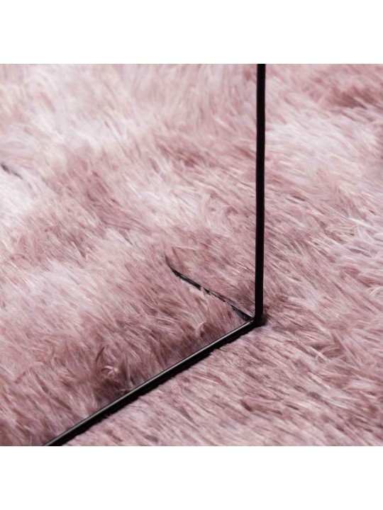 Pörrömatto korkeanukkainen navarra pölypinkki 200x290 cm