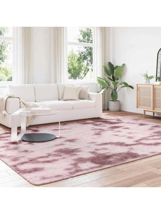 Pörrömatto korkeanukkainen navarra pölypinkki 240x340 cm