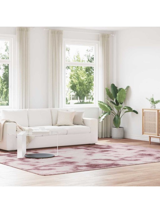 Pörrömatto korkeanukkainen navarra pölypinkki 240x340 cm