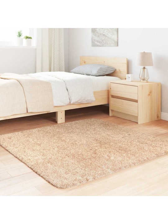 Pörrömatto korkeanukkainen navarra beige 120x120 cm polyesteri