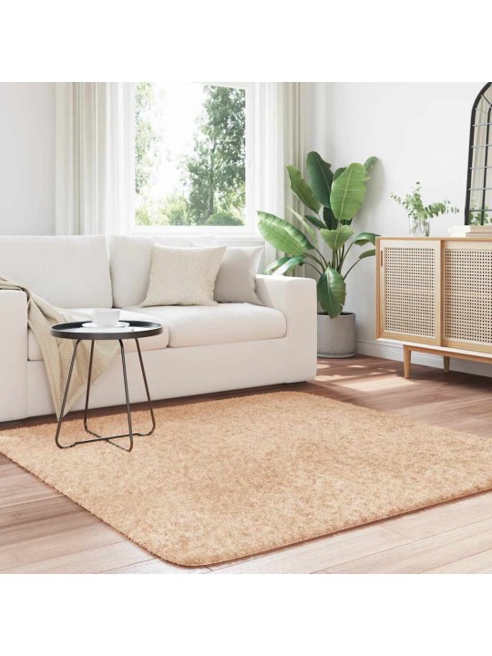 Pörrömatto korkeanukkainen navarra beige 160x160 cm polyesteri