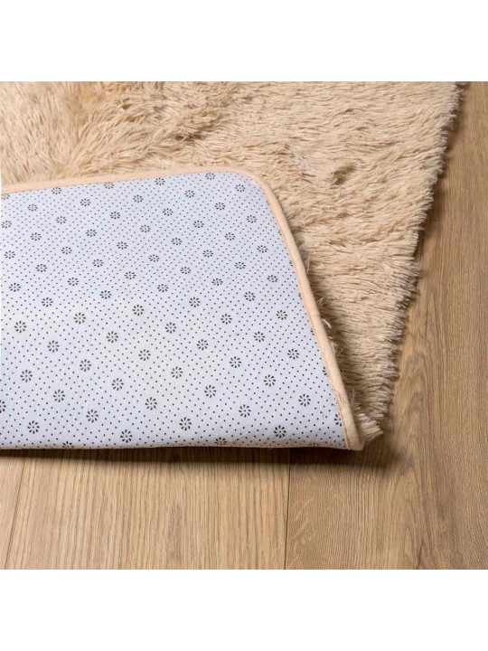 Pörrömatto korkeanukkainen navarra beige 200x200 cm polyesteri