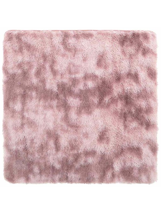 Pörrömatto korkeanukkainen navarra pölypinkki 200x200 cm